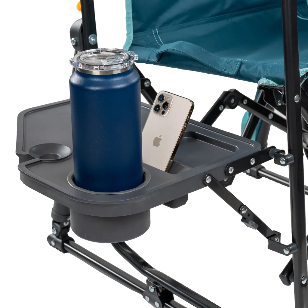 Luxury Camp Stowaway Rocker with Side Table - Choice 253 - RoadTrip Rocker Smooth Motion Camp Chair Detail