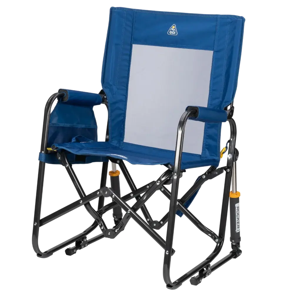 Patented Spring-Action Stowaway Rocker - Choice 794 - RoadTrip Rocker Smooth Motion Camp Chair Detail