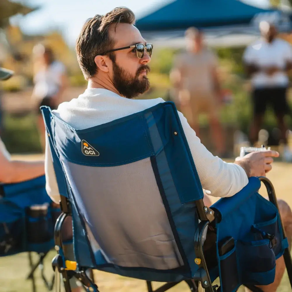 Patented Spring-Action Stowaway Rocker - Choice 794 - RoadTrip Rocker Smooth Motion Camp Chair Detail