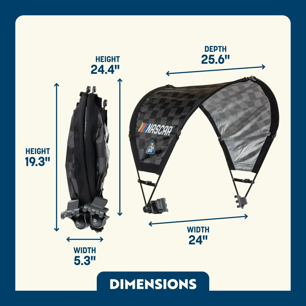 Instant Pop-Up SunShade Accessory - NASCAR - Choice 704 - Instant Sunshade Umbrella for Tailgating Detail