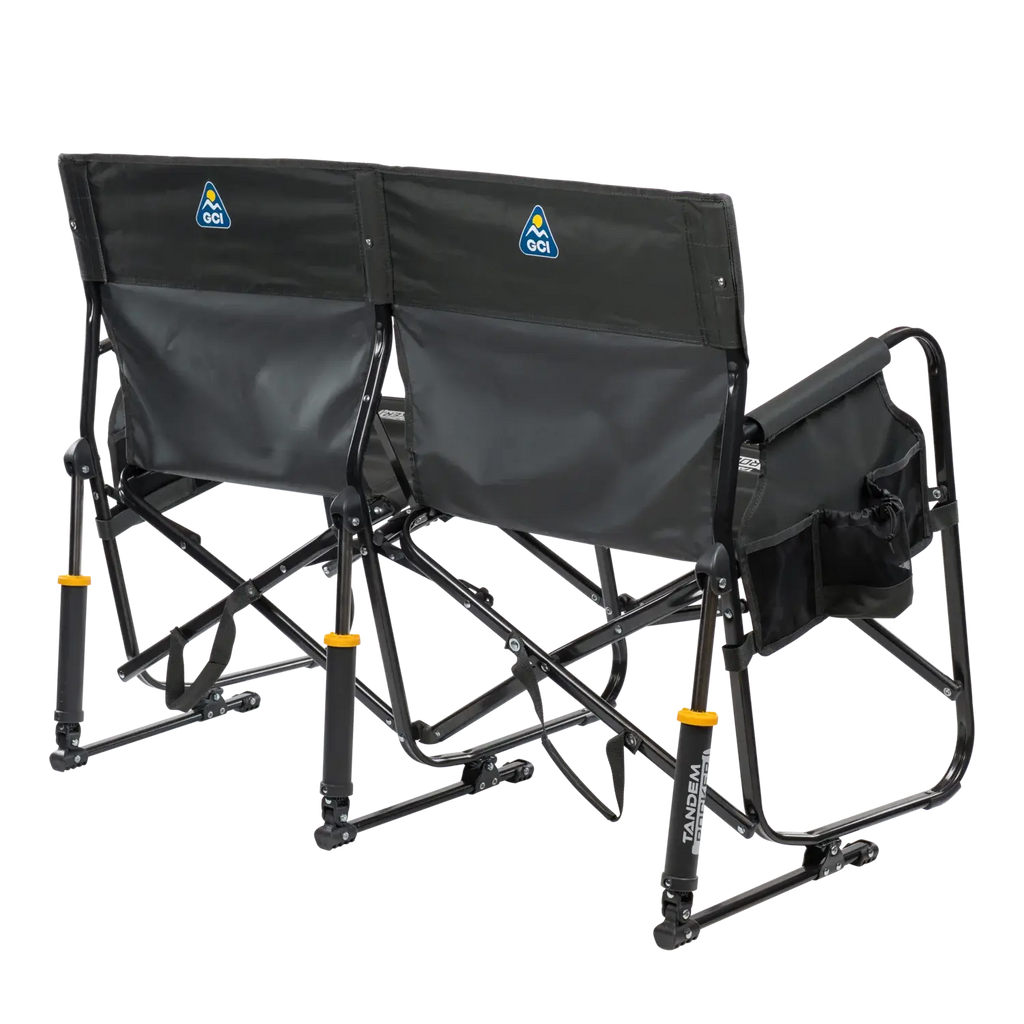 Patented Spring-Action Tandem Rocker - Choice 227 - Freestyle Rocker Portable Outdoor Folding Chair Detail