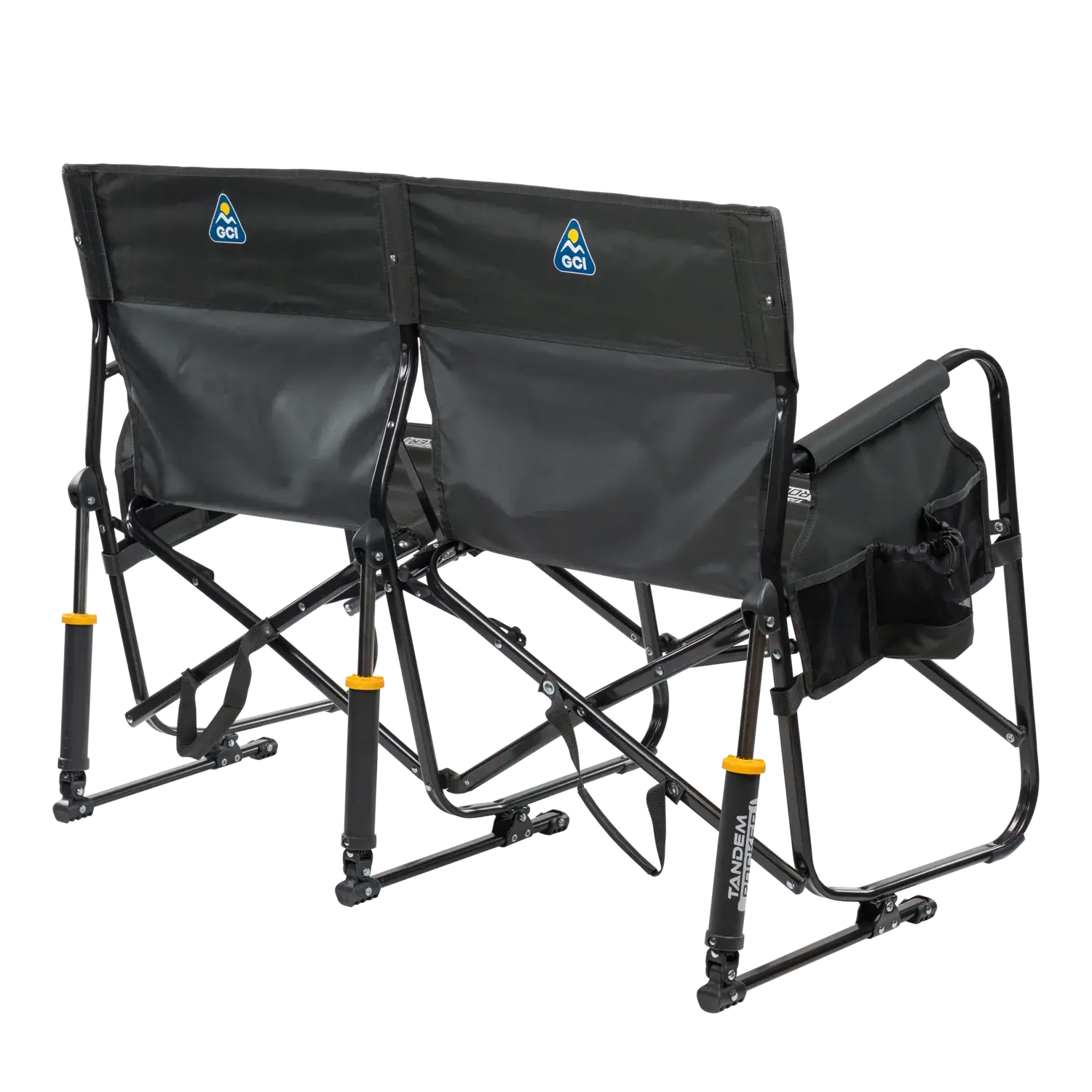 Patented Spring-Action Tandem Rocker - Choice 227 - Freestyle Rocker Portable Outdoor Folding Chair Detail