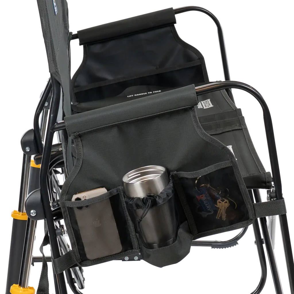 Patented Spring-Action Tandem Rocker - Choice 227 - Freestyle Rocker Portable Outdoor Folding Chair Detail