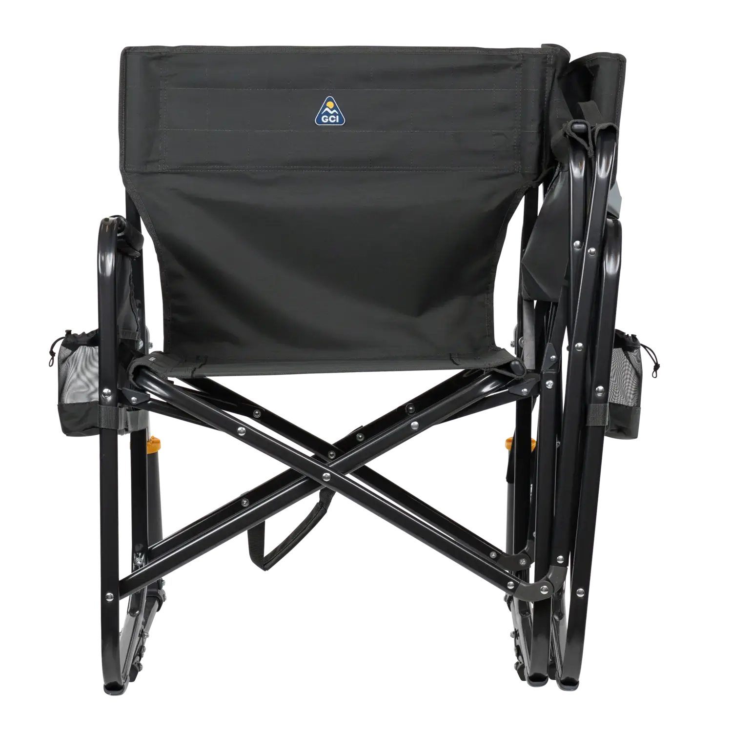 Patented Spring-Action Tandem Rocker - Choice 227 - Freestyle Rocker Portable Outdoor Folding Chair Detail