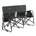 Patented Spring-Action Tandem Rocker - Choice 227 - Freestyle Rocker Portable Outdoor Folding Chair - Dark Charcoal